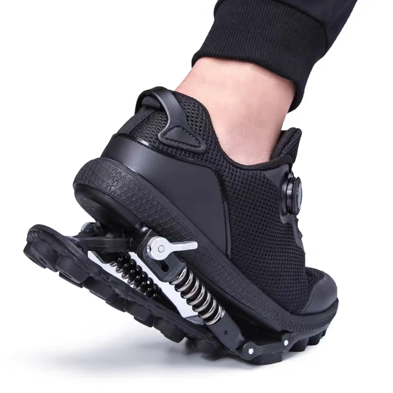 Women'S Shoes - スチールスプリングワイヤー靴紐付きメカニカルシューズ、2 in 1スポーツシューズ、衝撃吸収シューズ