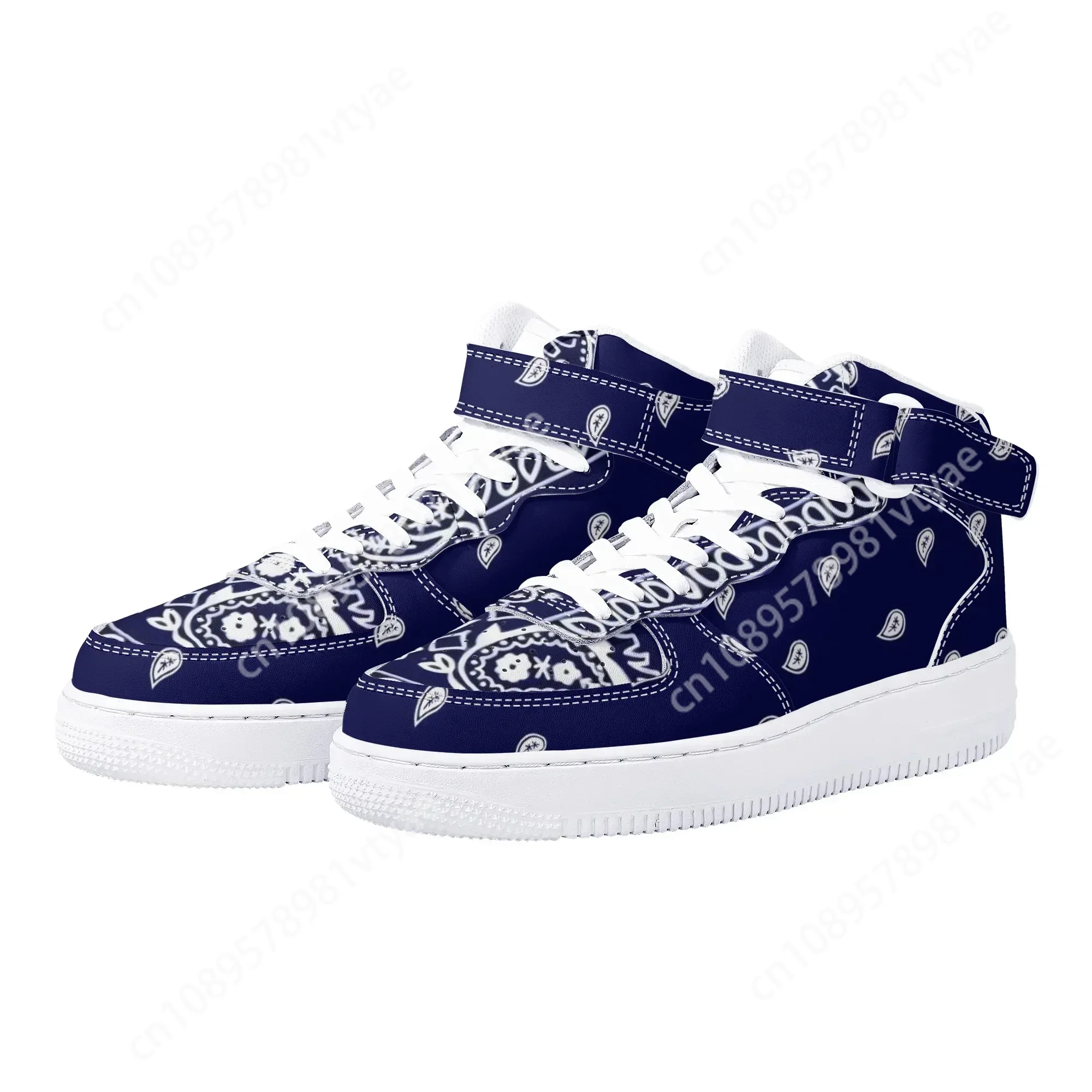Breathable Mesh Athletic Shoes - 新着バンダナプリント男性バスケットボールスニーカーレジャーシューズトゥルーサイズランニングシューズ工場直接販売