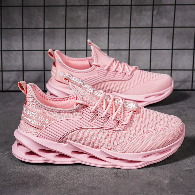 Waterproof Goretex Running Shoes - 夏のホットセール ピンクのカジュアルスニーカー 男女兼用 ブレードシューズ 大きいサイズ46 軽量