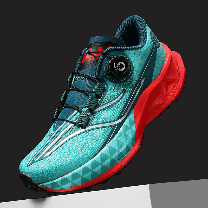 Anti Slip Trail Running Sneakers - 男性女性ランニングシューズクッション性スニーカートレイルジョギングシューズ軽量運動靴通気性滑り止めウォーキングシューズ