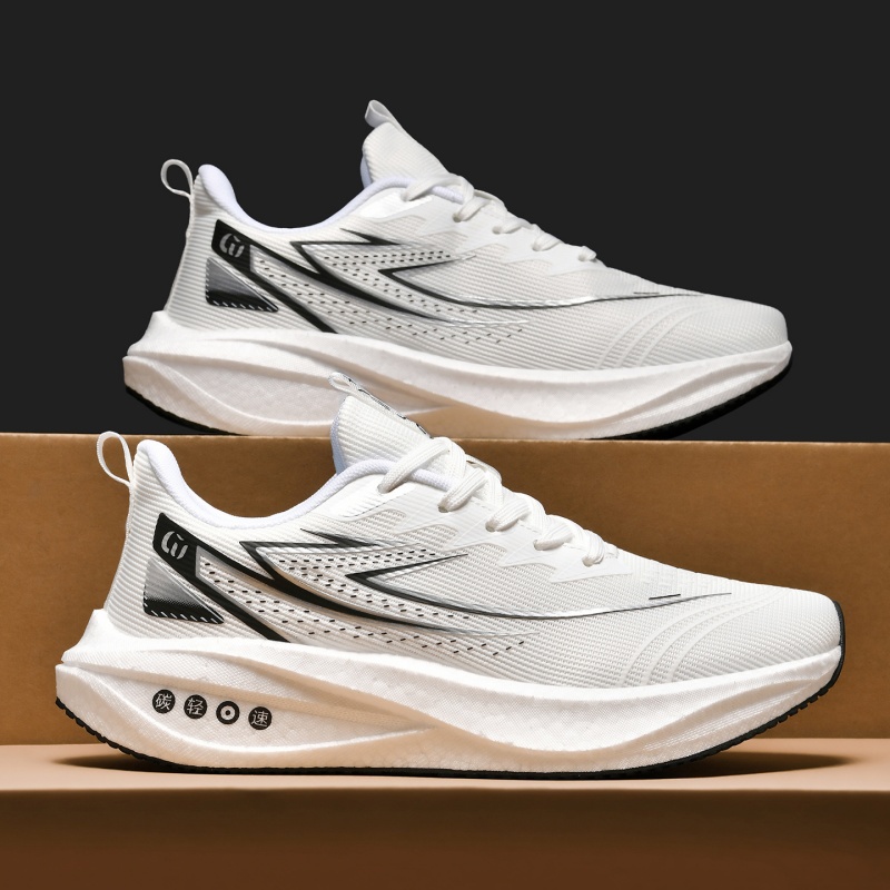 Breathable Mesh Athletic Shoes - レディースランニングシューズ、カジュアルスポーツストリートスタイル、秋冬スニーカー、無地、オールシーズン、ローカット、ラウンドトゥ、レースアップ、ランニング、ハイキング、普段使いに最適