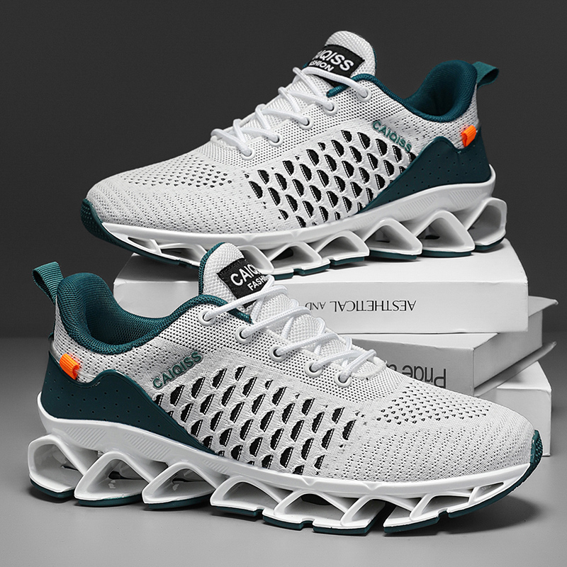 カジュアルスニーカーメンズ衝撃吸収ランニングシューズ軽量通気 - Shock Absorbing Gym Trainers のレビューと価格