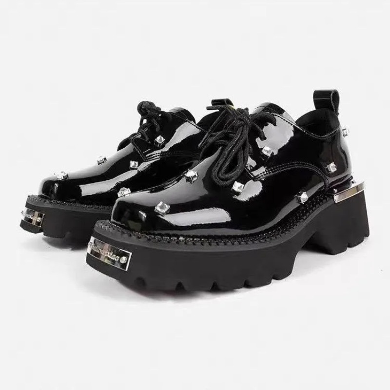 女性ローファークリスタルプラットフォーム分厚いメアリージェー - Sneakers のレビューと価格