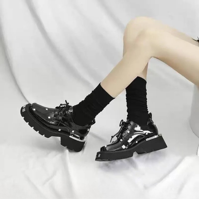 女性ローファークリスタルプラットフォーム分厚いメアリージェー - Sneakers のレビューと価格