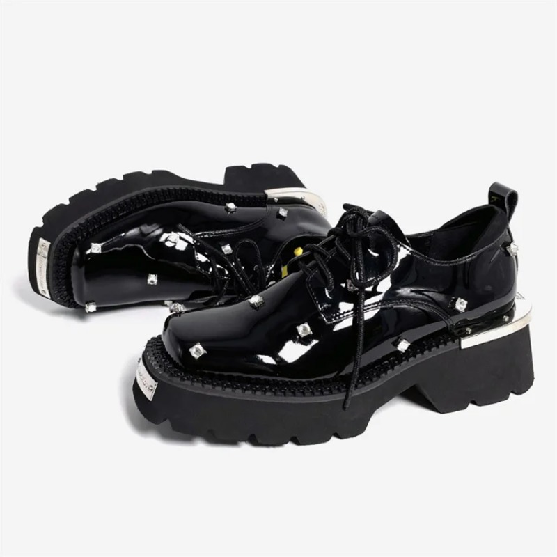 女性ローファークリスタルプラットフォーム分厚いメアリージェー - Sneakers のレビューと価格
