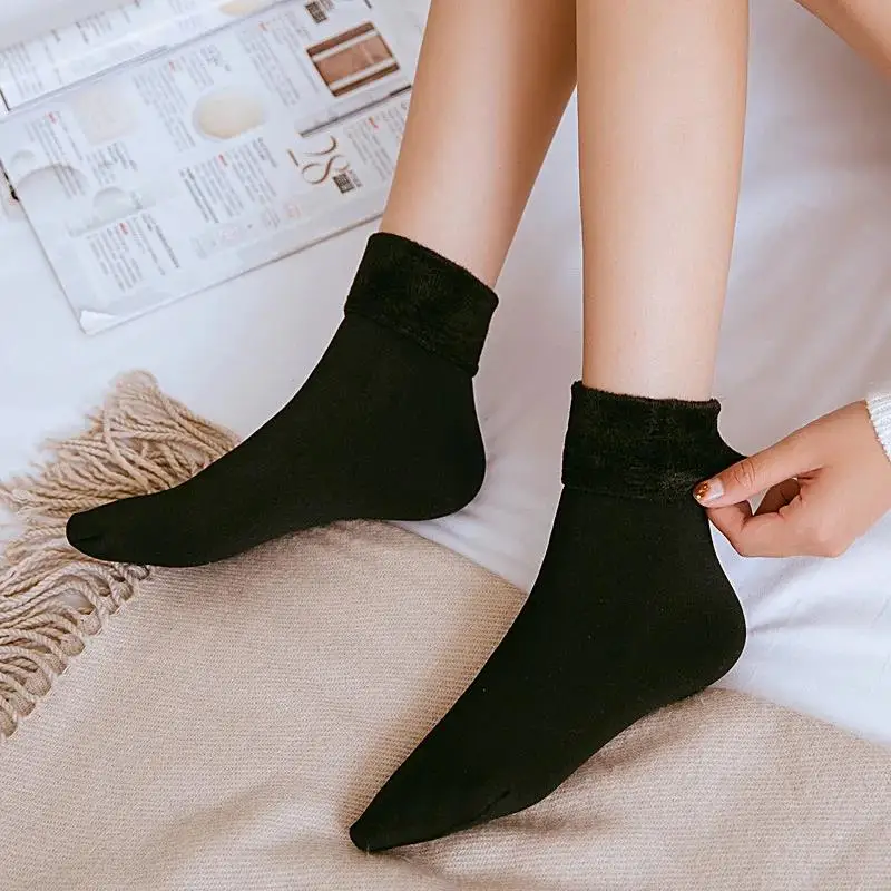女性用サーマルスノーソックス 秋と冬 厚手 暖かいショートソ - Boots のレビューと価格