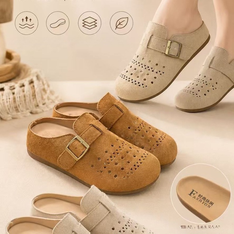 レディースサマー厚底スリッポンサンダルオープントゥプラットフ - Sandals のレビューと価格