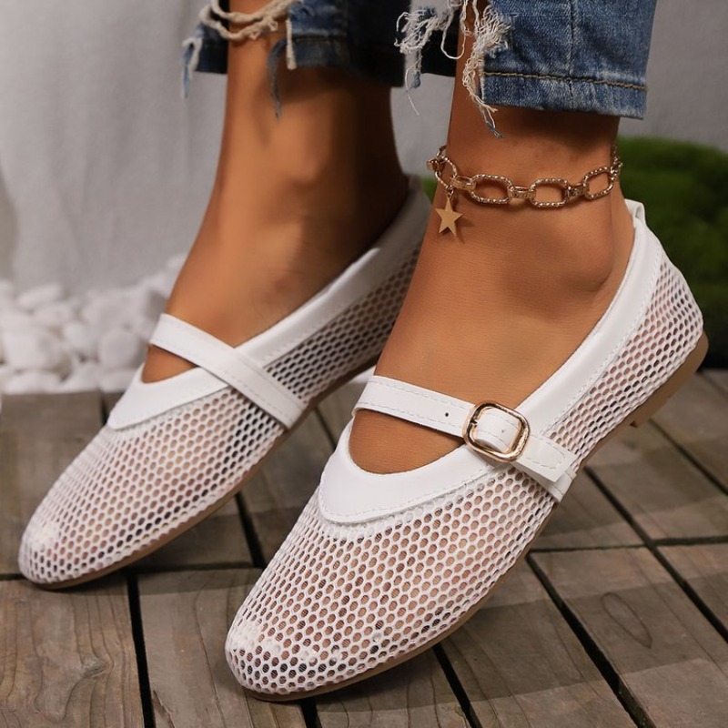 カジュアルで通気性のあるメッシュ素材のスリッポンレディースサ - Sandals のレビューと価格