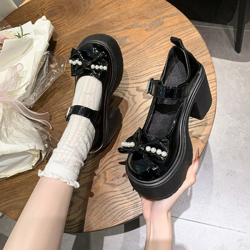 2026 ロリータシューズ黒スーパーハイヒールメアリージェー - Women'S Shoes のレビューと価格