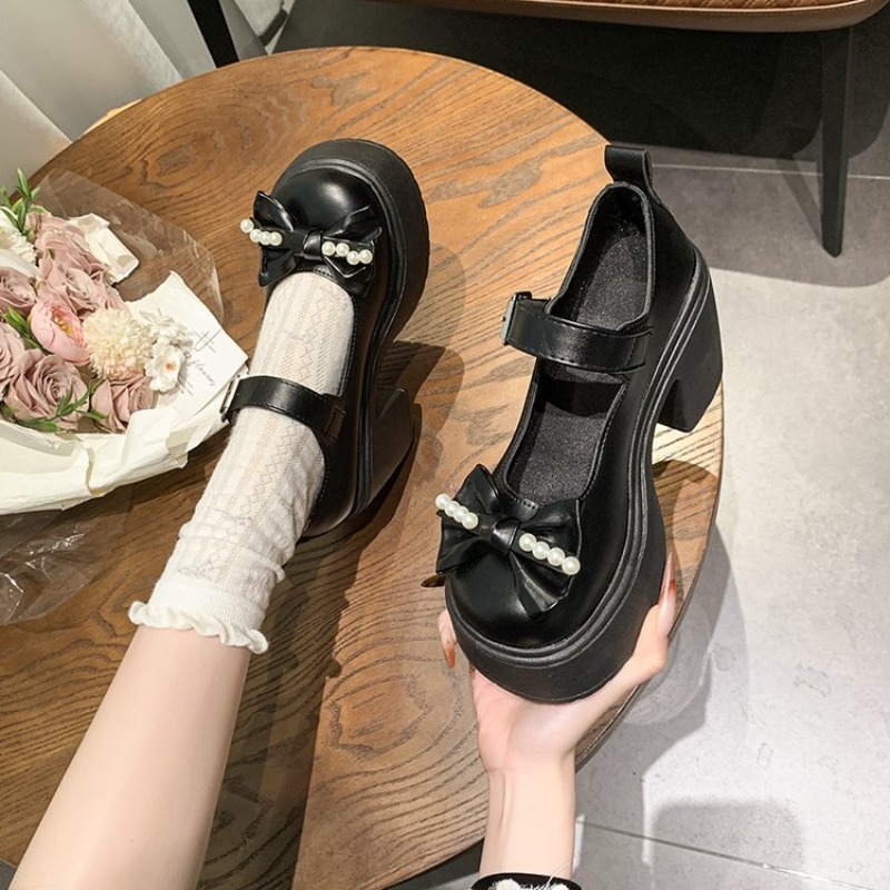 2026 ロリータシューズ黒スーパーハイヒールメアリージェー - Women'S Shoes のレビューと価格