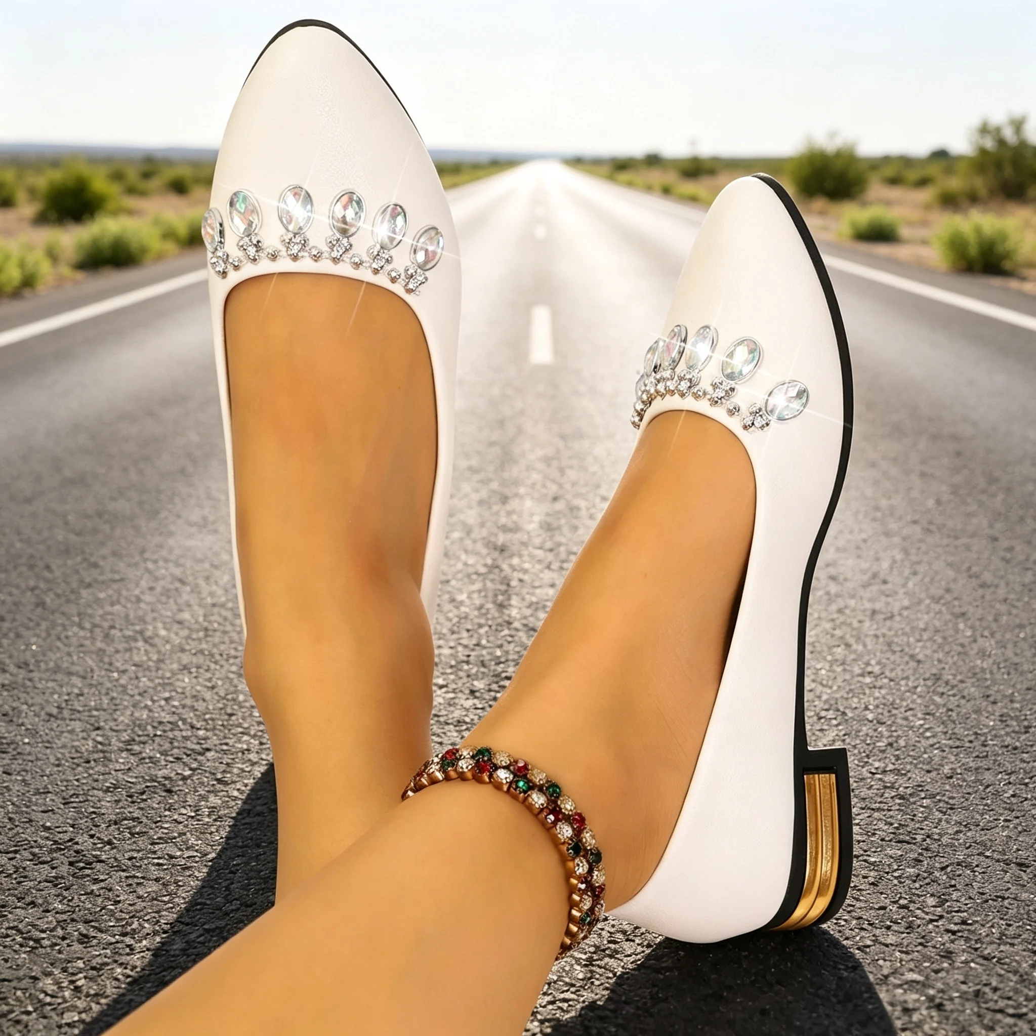 レディースフラットシューズ ポインテッドトゥ バレエシューズ - Women'S Shoes のレビューと価格