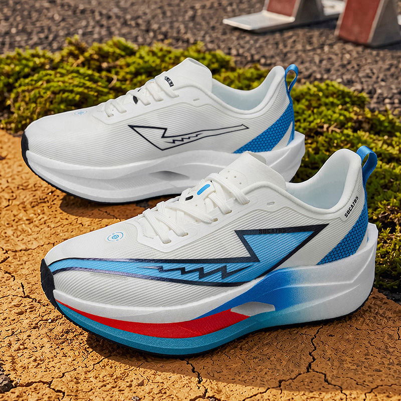 メンズマラソンランニングシューズ スポーツカーボンボード 通 - Breathable Mesh Athletic Shoes のレビューと価格