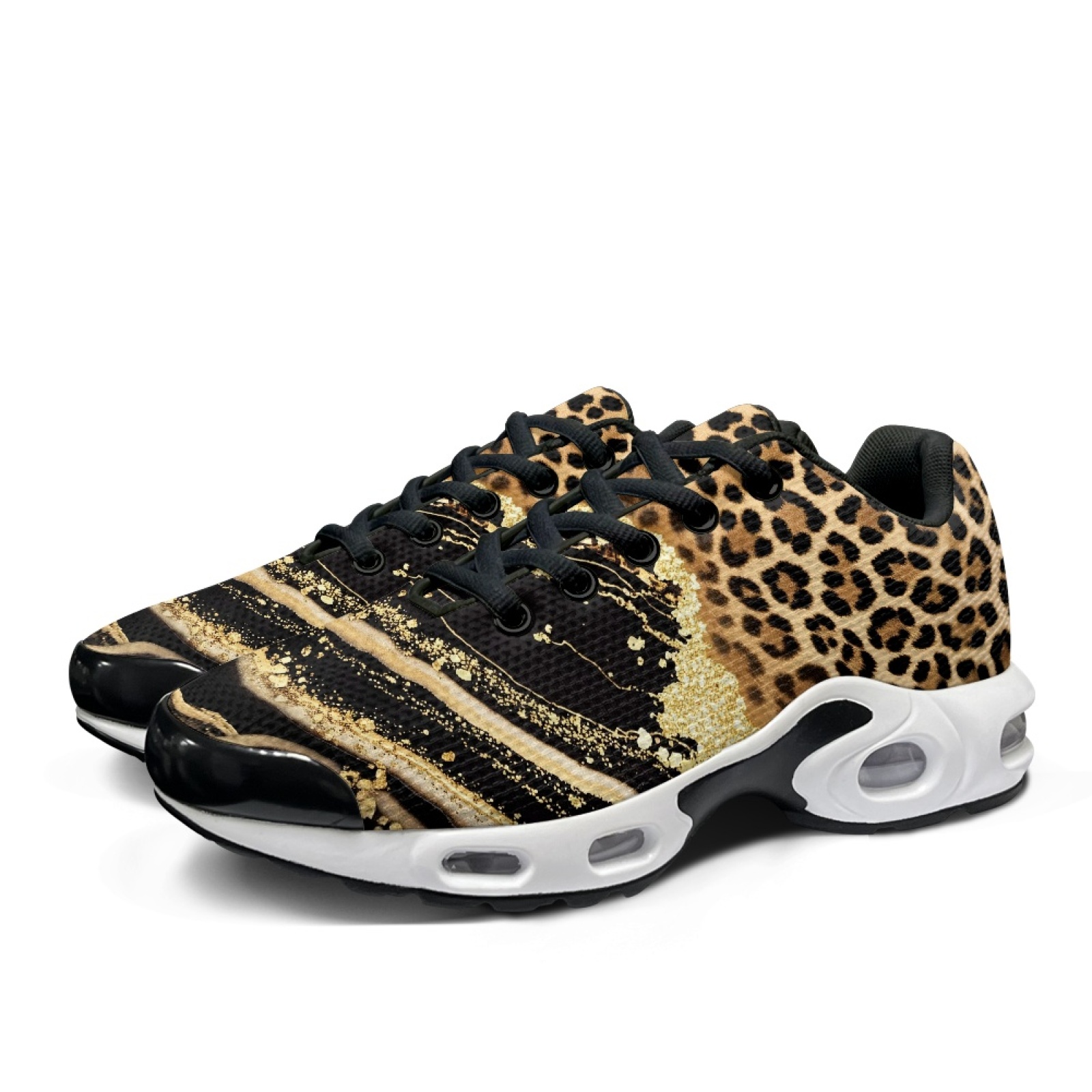 PENSTROLL レオパード柄 ワークアウト カジュアル  - Air Cushion Jogger Shoes Men のレビューと価格