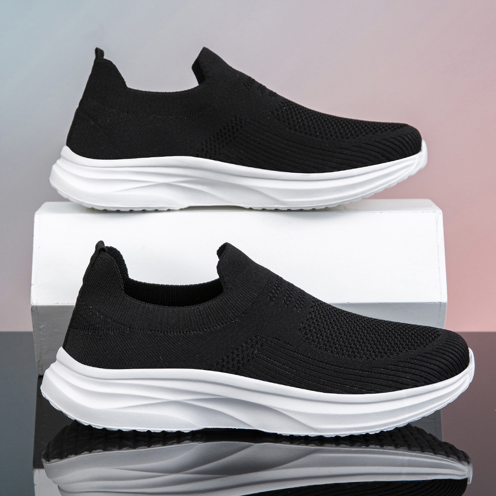 メンズウォーキングシューズ軽量通気性カジュアルメッシュランニ - Shock Absorbing Gym Trainers のレビューと価格