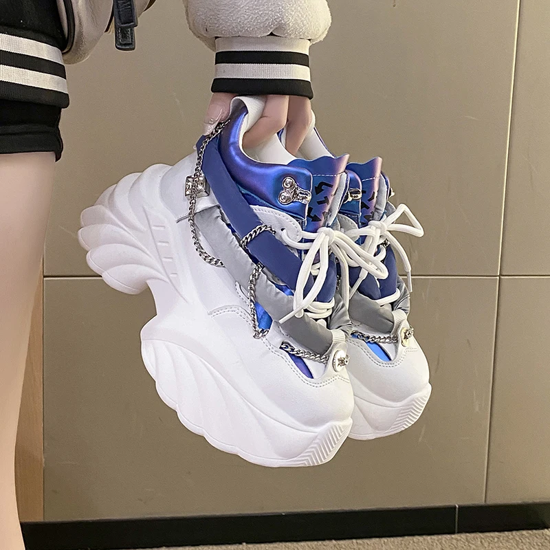 女性のためのレースアップスニーカー、ローファー、靴、カジュア - Breathable Mesh Athletic Shoes のレビューと価格