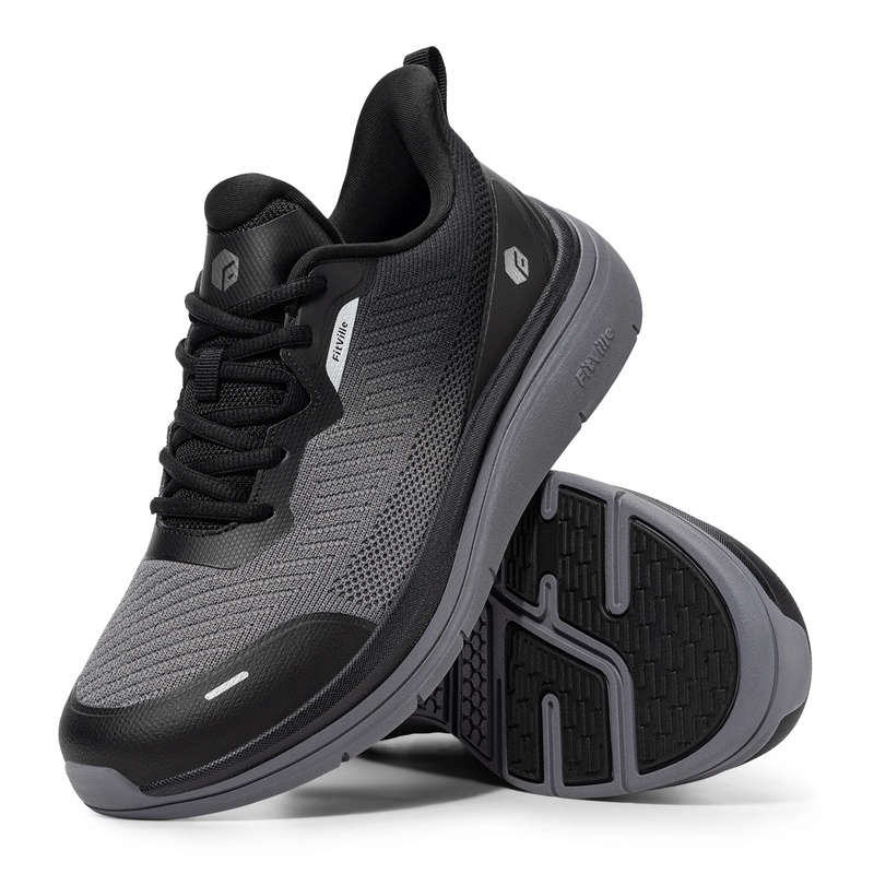 フィットヴィル ワイドフィット ウォーキングシューズ メンズ - Breathable Mesh Athletic Shoes のレビューと価格