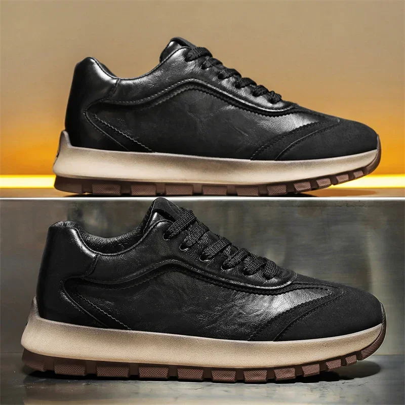 高級メンズスニーカー オールシーズン レザー カジュアル ス - Waterproof Goretex Running Shoes のレビューと価格